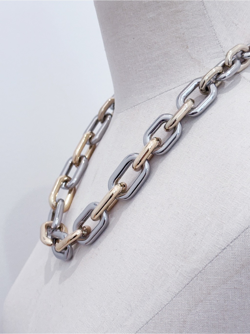 Chicos two tone chunky link statement necklace - Picture 11 of 11